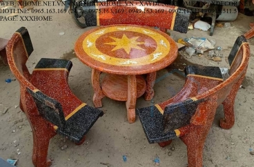 Bộ Ghế Đá Tròn Cao Cấp