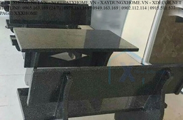 Bàn Ghế Hoa Cương Đá Đen Nhập