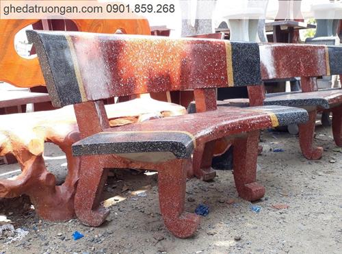  Ghê đá cong đen đỏ cao cấp