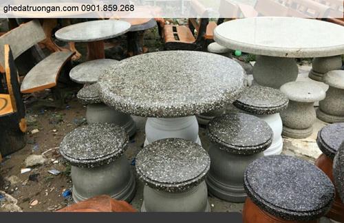 Bộ Ghế Đá Mặt Xám