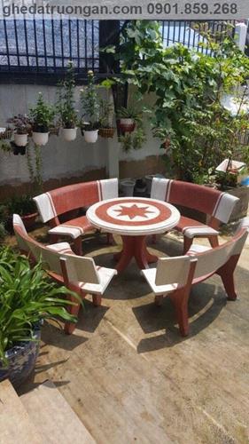  Bộ Trắng Đỏ Ngôi Sao 4 Ghế