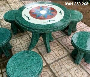  Bộ 5 Ghế Đôn Xanh Ngọc