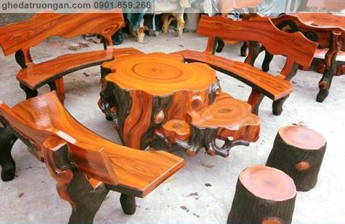  Bộ bàn ghế đá giả gỗ C1