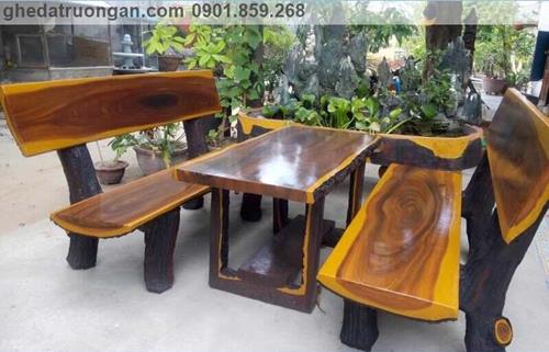  Bộ bàn ghế đá giả gỗ T1