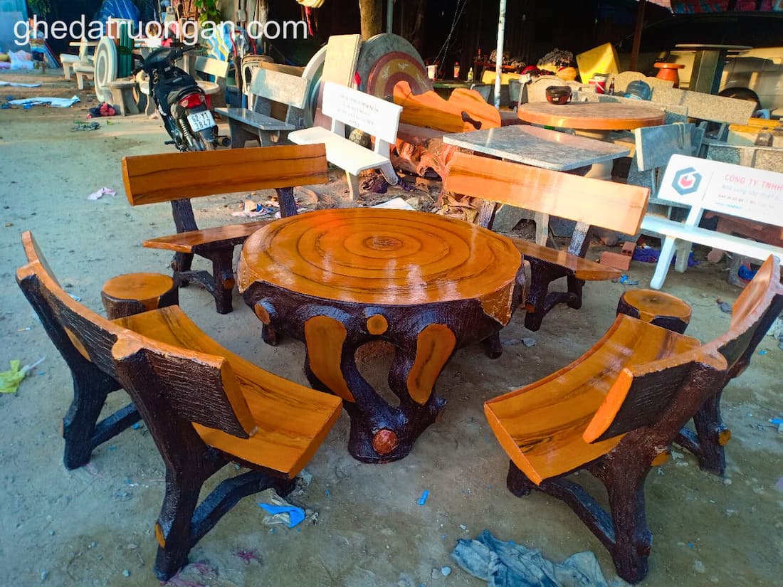  Bộ bàn ghế đá giả gỗ C20