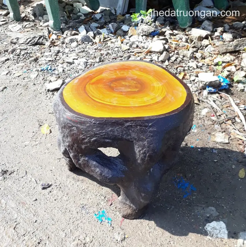  Đôn Ghế Giả Gỗ 3 Chân