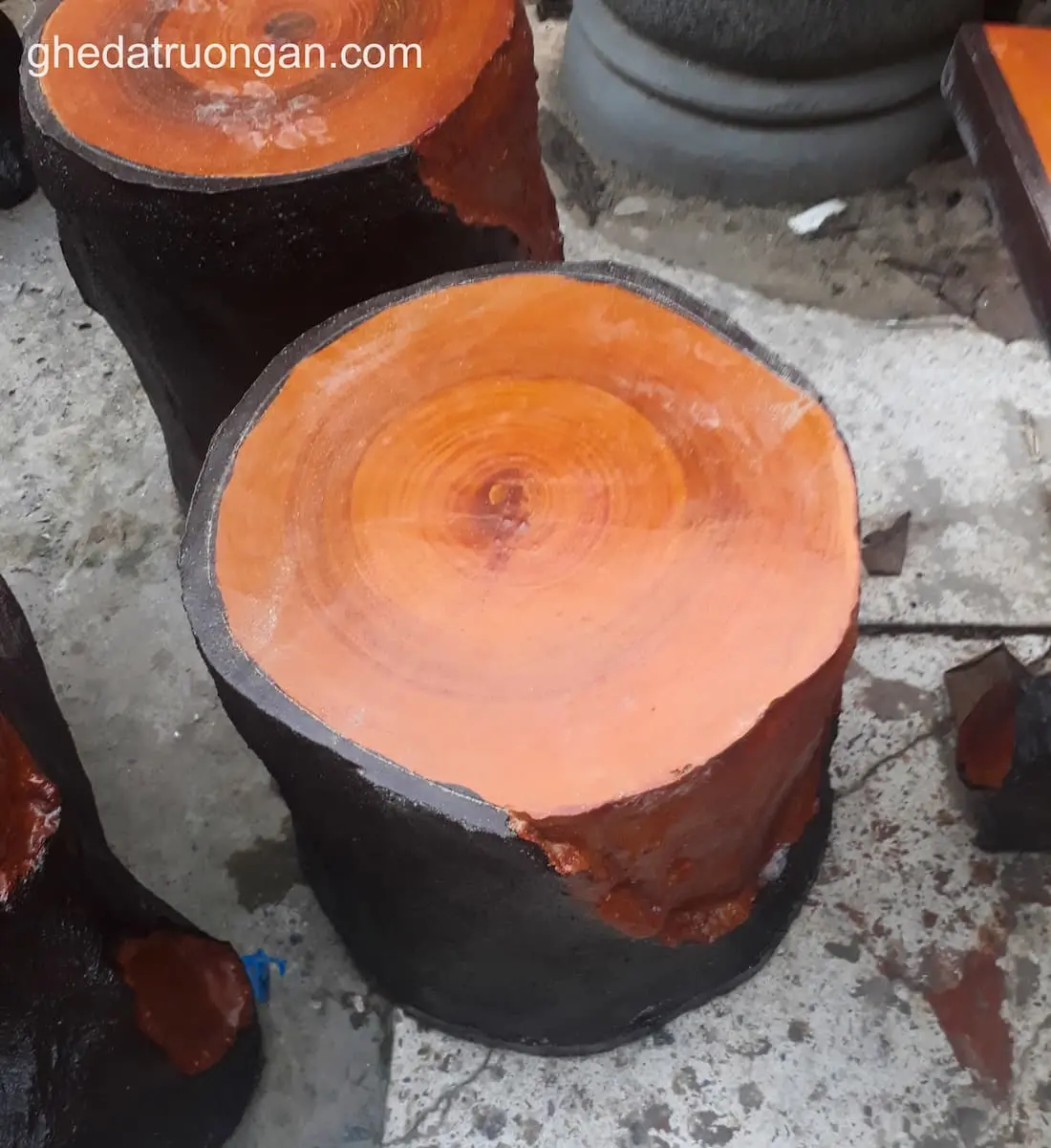  Đôn Ghế Giả Gỗ Gốc Cây