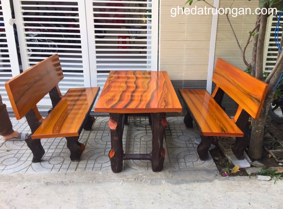  Bộ bàn ghế đá giả gỗ C11