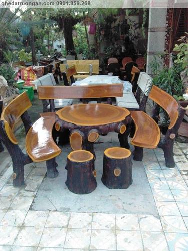  Bộ bàn ghế đá giả gỗ C16