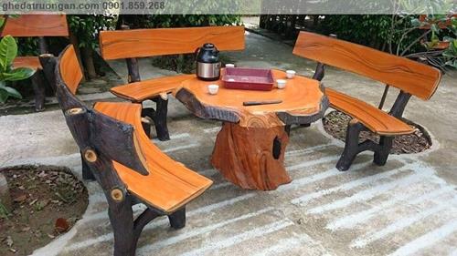  Bộ bàn ghế đá giả gỗ C8