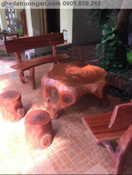  Bộ bàn ghế đá giả gỗ C18
